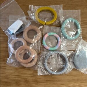 Assorted Silicone Teething Ring - NWOT